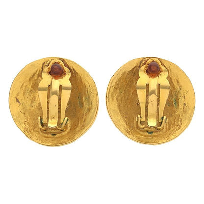 Chanel - Vintage Coco Mark Earrings 96A - Gold - Women's