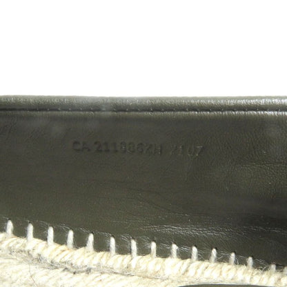 Hermes Trip Leather H Logo Motif Espadrille Moccasin Loafers Khaki 41 Storage