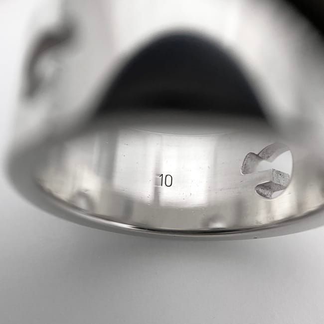 Gucci G Cut Ring Silver Jp 9 Ag 925