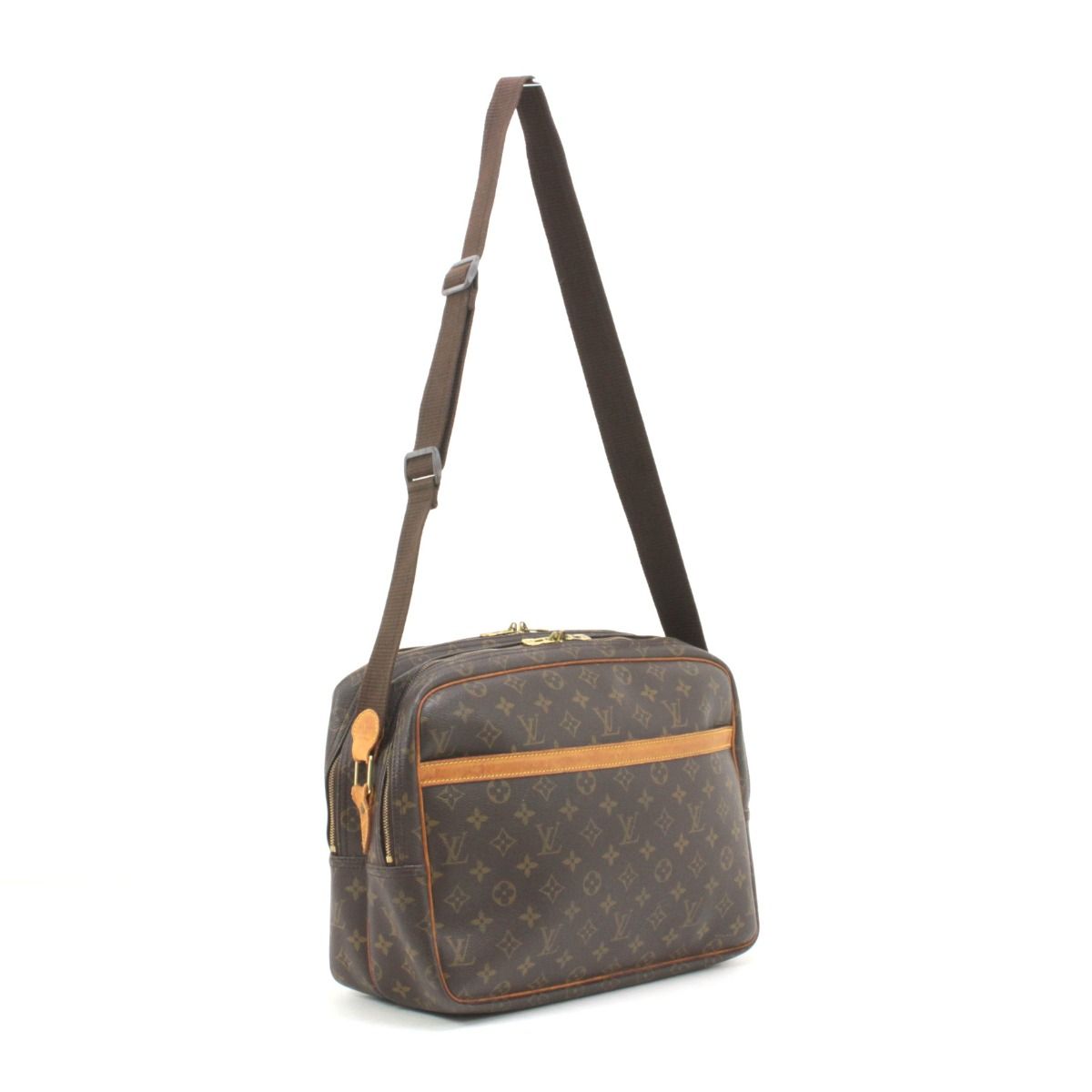 Louis Vuitton Monogram Reporter GM Shoulder Bag M45252 Brown
