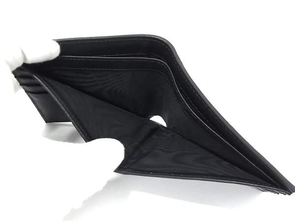 Christian Dior CD Logo Leather Fold Wallet Black Fj2825