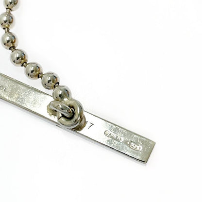 Gucci Silver Interlocking Ball Chain Bracelet with Storage Bag 21.3g 925