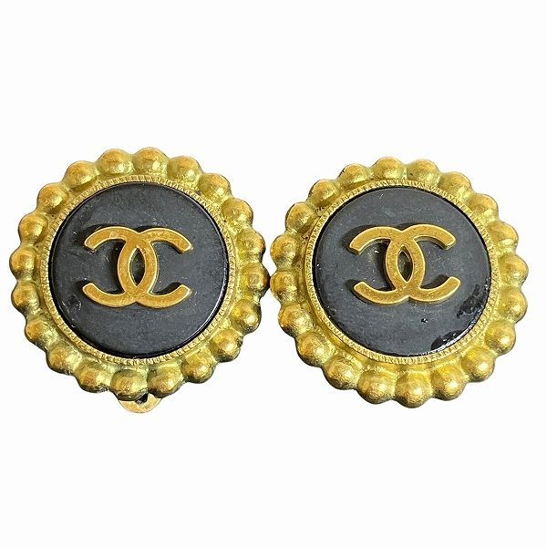Chanel 95P Matelasse Coco Mark Branded Accessories Earrings Ladies