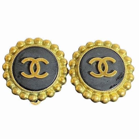 Chanel 95P Matelasse Coco Mark Branded Accessories Earrings Ladies