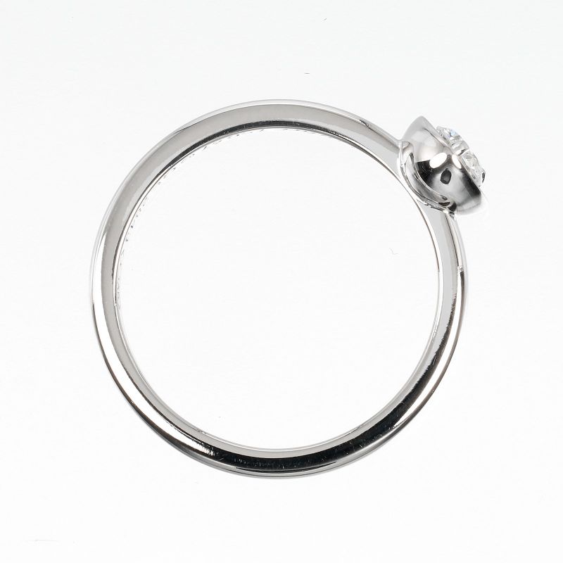 Cartier D'amour Diamants Légers 18kwhite Gold × Diamonds #7 Ladies 2.4g Ring