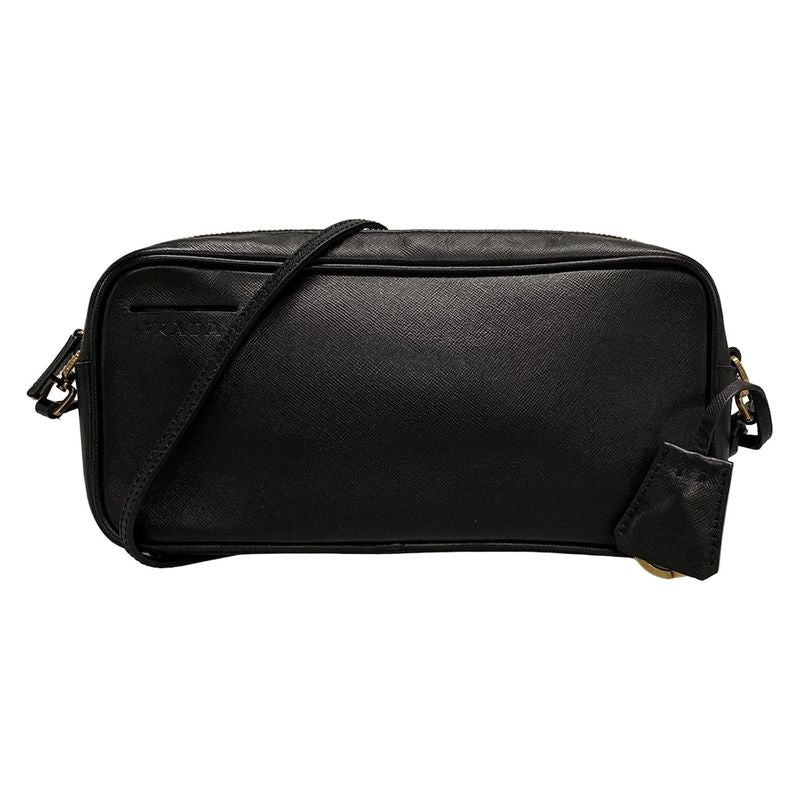 Prada Shoulder Bag - Bt0077 Black Leather