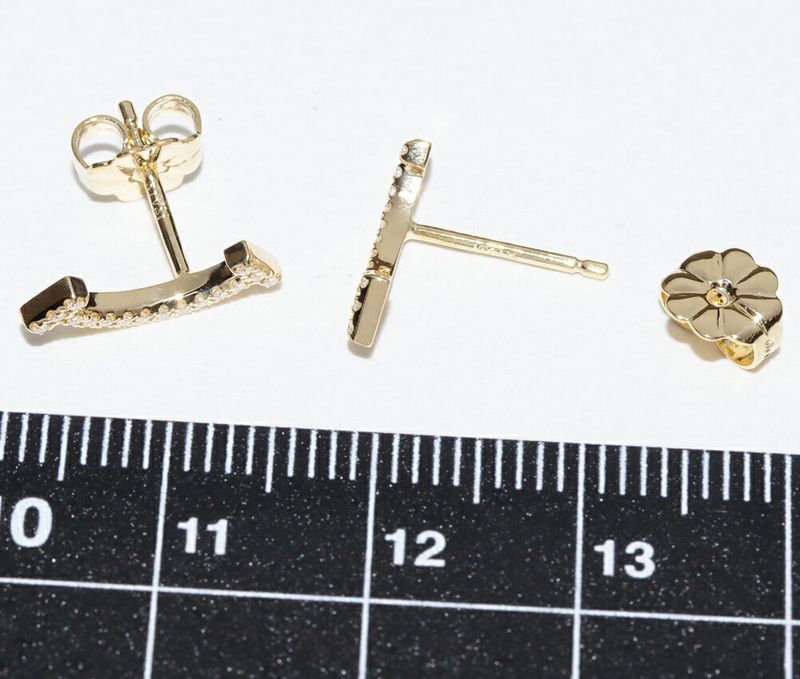 Tiffany & Co Earrings 18K Yellow Gold Diamond 006ct T-smile Earrings