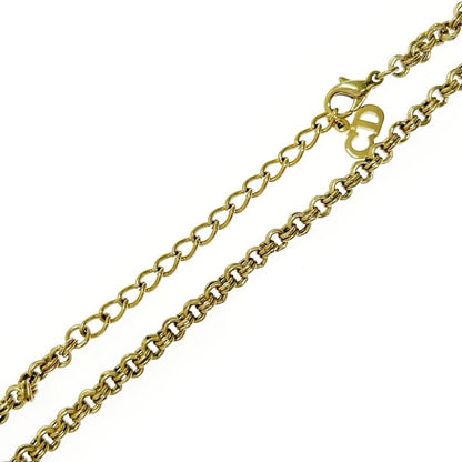 Christian Dior GP Rhinestone CD Logo Necklace Women 376415 Necklace