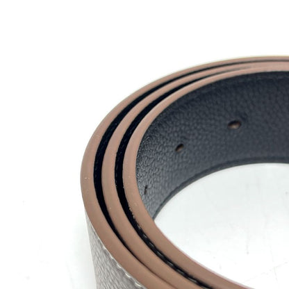 DIOR Belt CD Logo Buckle Leather Brown