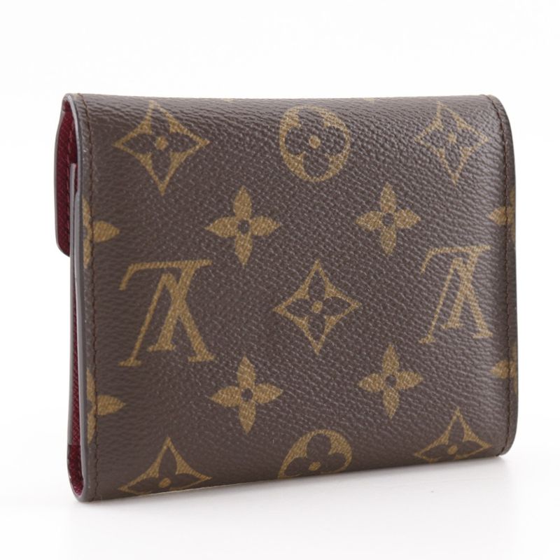 Louis Vuitton Portefeuille Victorine Fuchsia Monogram M41938 Monogram Canvas