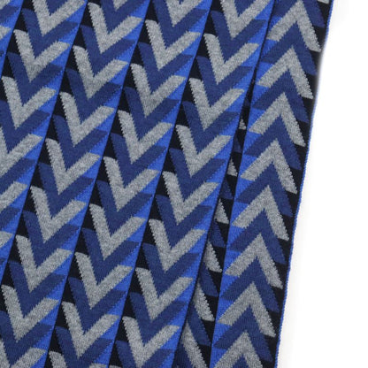 Louis Vuitton M70301 Echarpe V Obsession Stole Scarf With Logo Tag Gray Blue