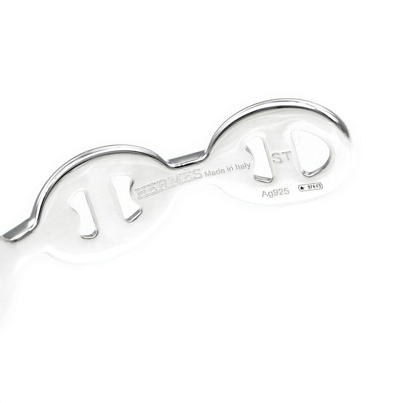 Hermes Chaine D'ancre Bangle Anchene ST Ag925 Silver - Women's Accessori