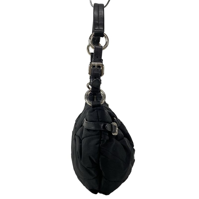 Prada Shoulder Bag - Br3815 Black Leather