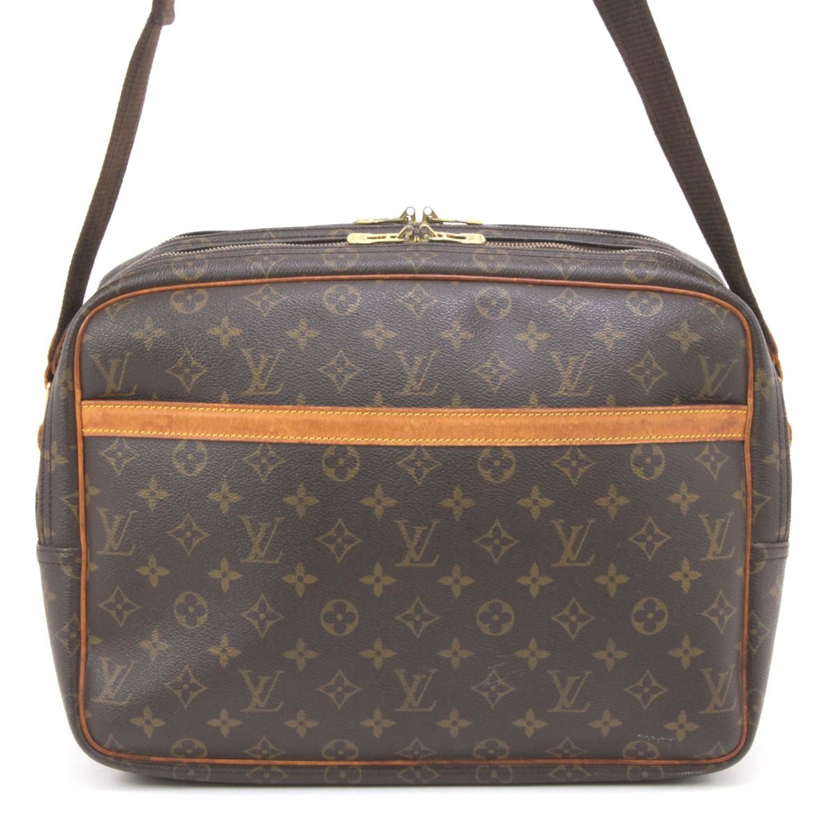 Louis Vuitton Monogram Reporter GM Shoulder Bag M45252 Brown