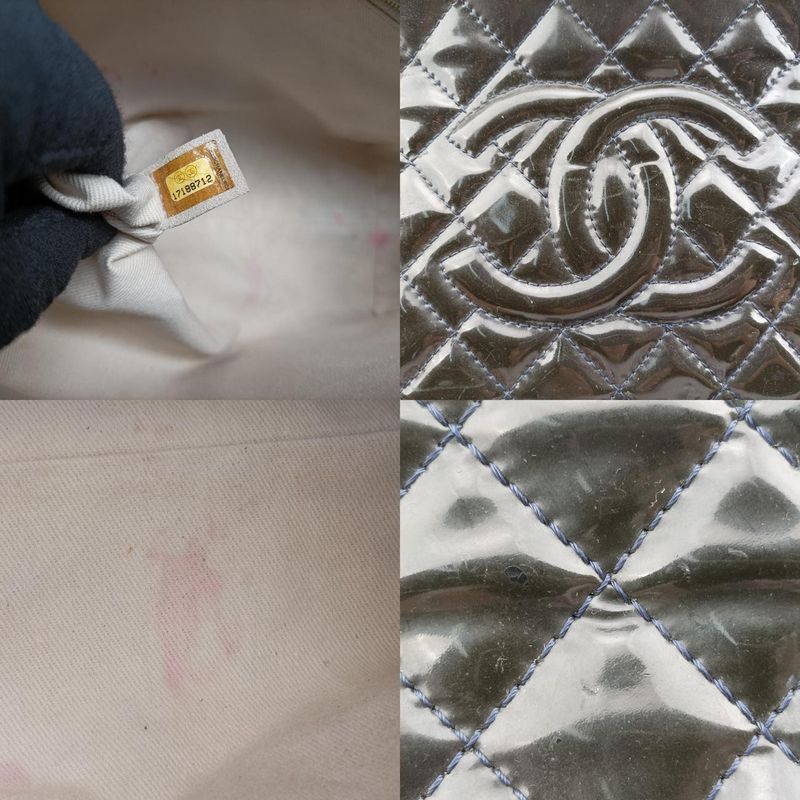 CHANEL  Matelasse Coco Mark GST Navy Patent A6573417188712