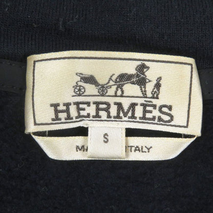 Hermes 20AW Run H Sideline 100% Cotton H Logo Zip Hoodie Navy S Made In Italy