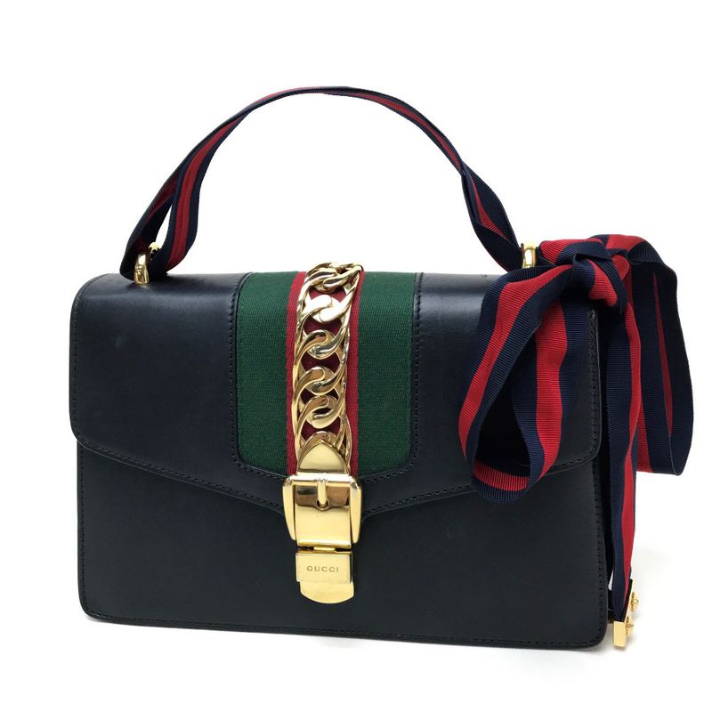 Gucci Sherry Line Sylvie Small Ribbon Shoulder Bag