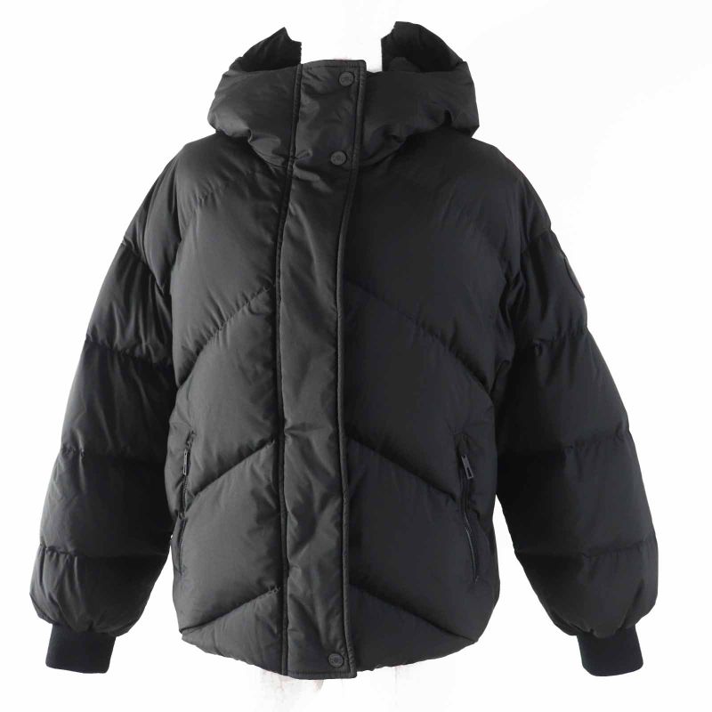 Hermes 2024 4h0178dr Crudo Cell Patch Hooded Down Jacket Black 34 With Hangers