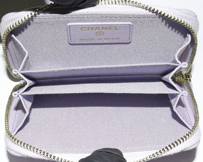 Chanel Coin Case Chanel 19 Zip Coin Purse Lambskin Lavender Antique Gold
