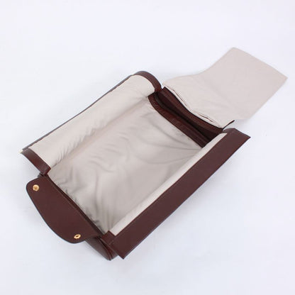 Hermes Equi Havana Taurillon Leather Brown Clutch Bag Gold