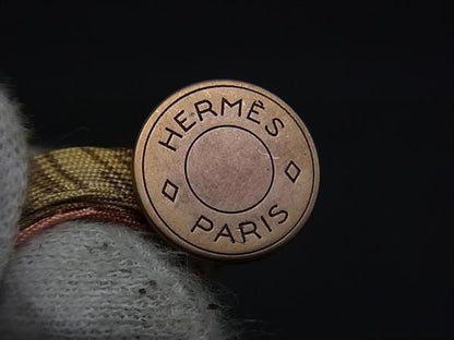 Boutique Hermes Serie Petite Ash 100% Silk Necklace Choker Bracelet Bangle