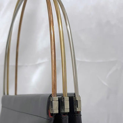 Cartier Tote Bag Black Trinity Excellent Condition Preowned Leather