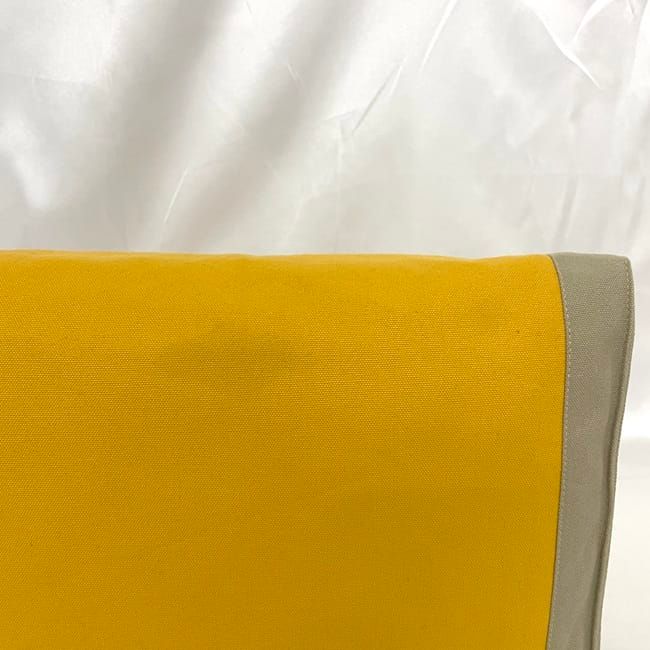 Hermes Clutch Bag Tapidocel Yellow Beige Excellent Condition Cotton