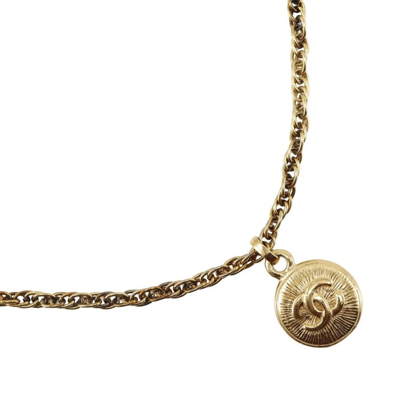 Chanel Coco Mark Vintage Gold Plated Ladies 36.4g Necklace