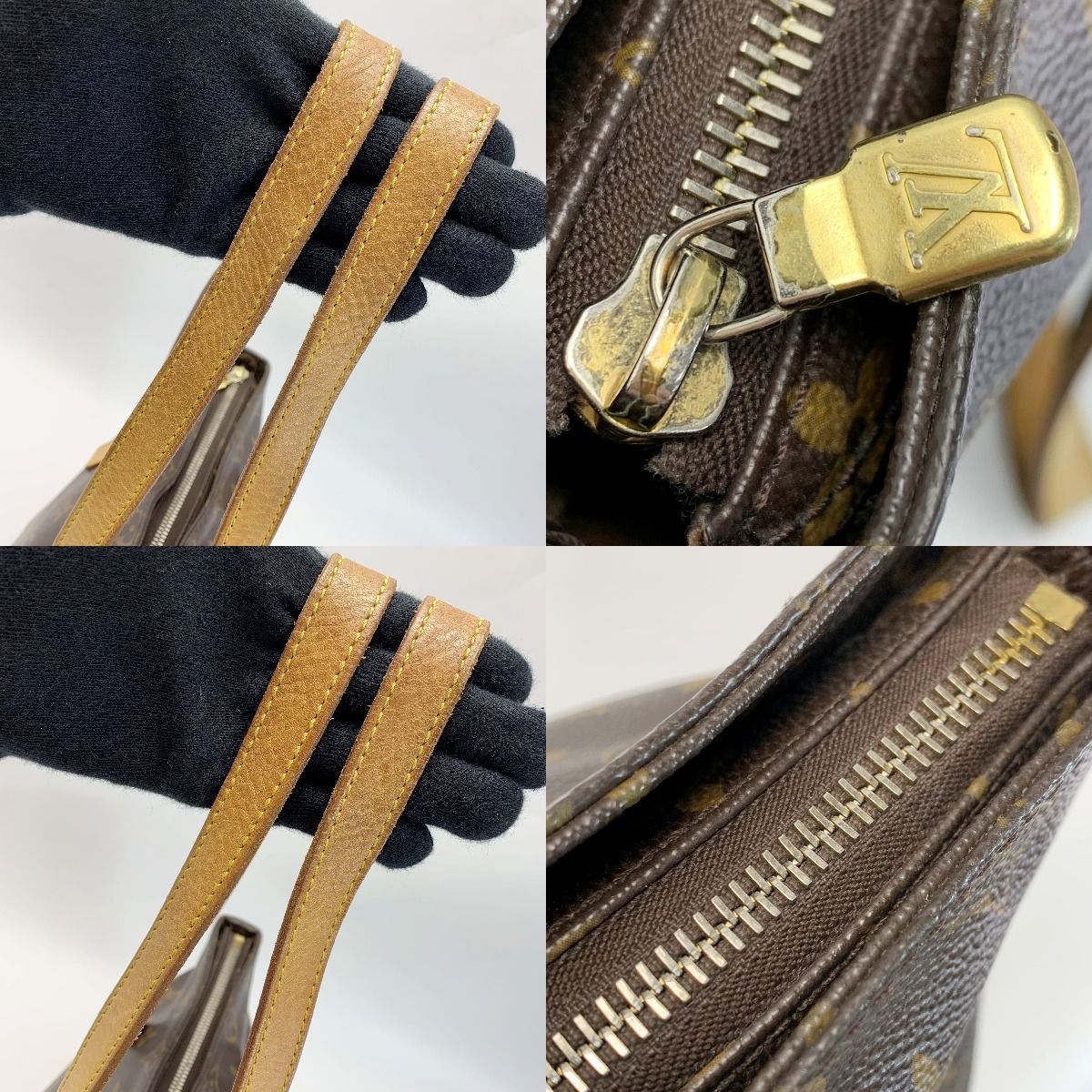 Louis Vuitton Monogram Hippo Piano M51148 Brown Handbag Ladies Gold Hardware