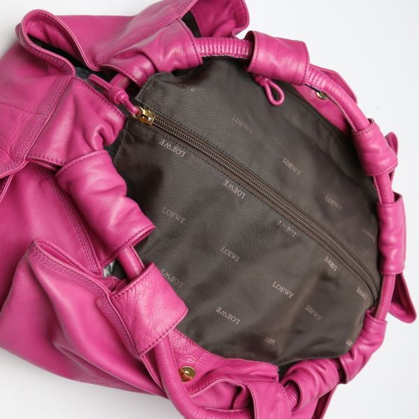 Loewe Leather Tote Bag Nappa Ire Handbag Loewe Pink