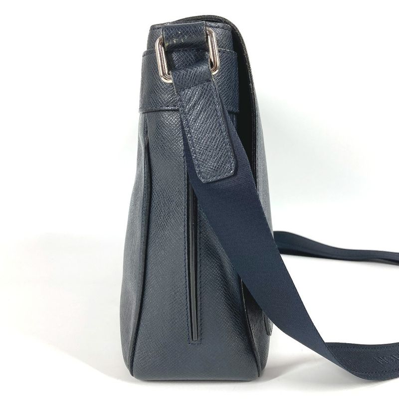 Louis Vuitton Shoulder Bag Romain MM Romain MM M32624 Taiga Leather Boreal Navy