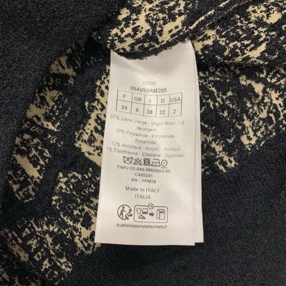 Christian Dior Outerwear Wool Black Beige Plan De Paris Bomber Jacket Logo