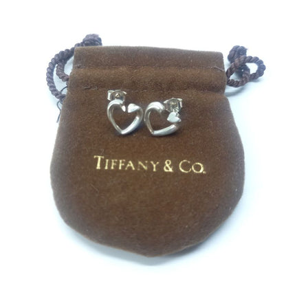 Paloma Picasso Tenderness Heart Earrings 925 Silver Tiffany &co