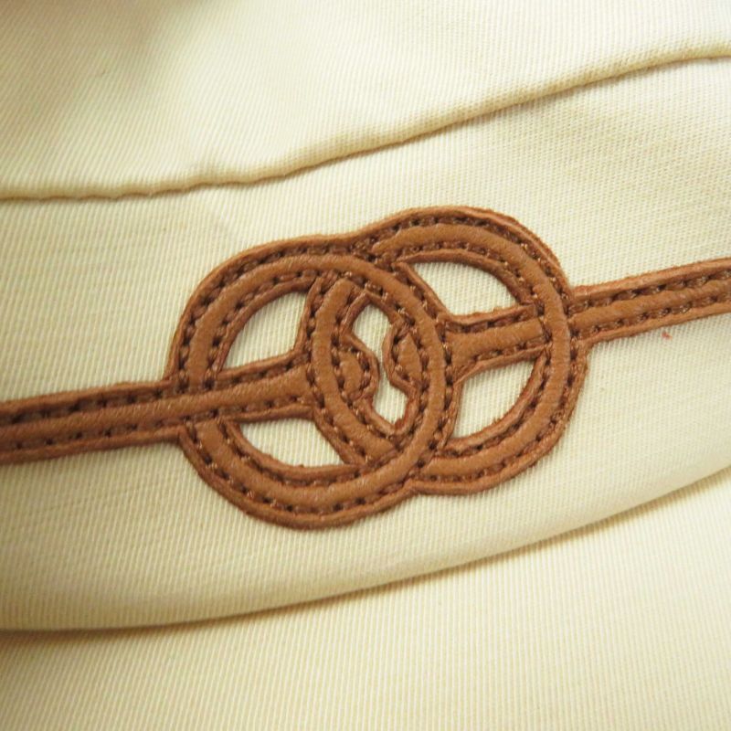 Hermes Capoule Cliquetis Cotton Silver Hardware Chaine D'ancre Serie Hardware