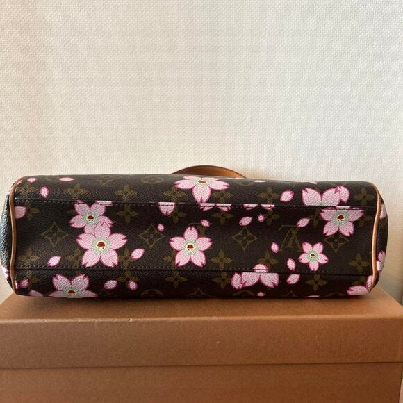 LOUIS VUITTON Monogram Cherry Blossom Sac Retro PM Handbag Takashi Murakami Tote