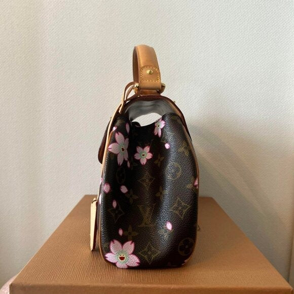 LOUIS VUITTON Monogram Cherry Blossom Sac Retro PM Handbag Takashi Murakami Tote