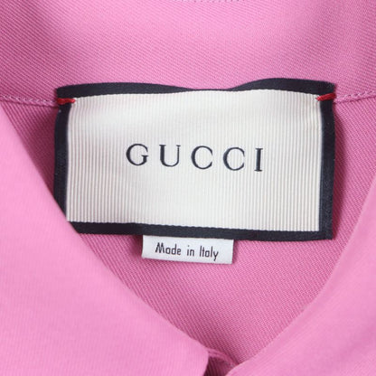 Gucci 498598 Long Sleeve Long Sleeve Shirt Pink 46 Genuine