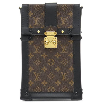 Louis Vuitton Shoulder Bag Pochette Trunk Vertical Monogram Canvas Leather