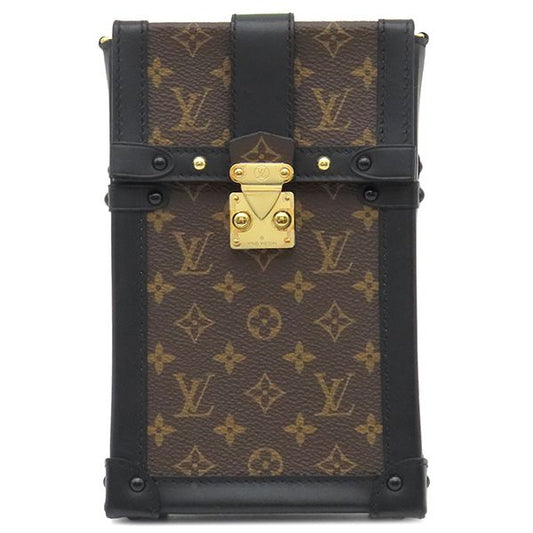 Louis Vuitton Shoulder Bag Pochette Trunk Vertical Monogram Canvas Leather