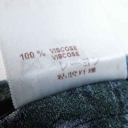 Louis Vuitton Rayon Graffiti Box Pleated Skirt Greenish 34 Made In France