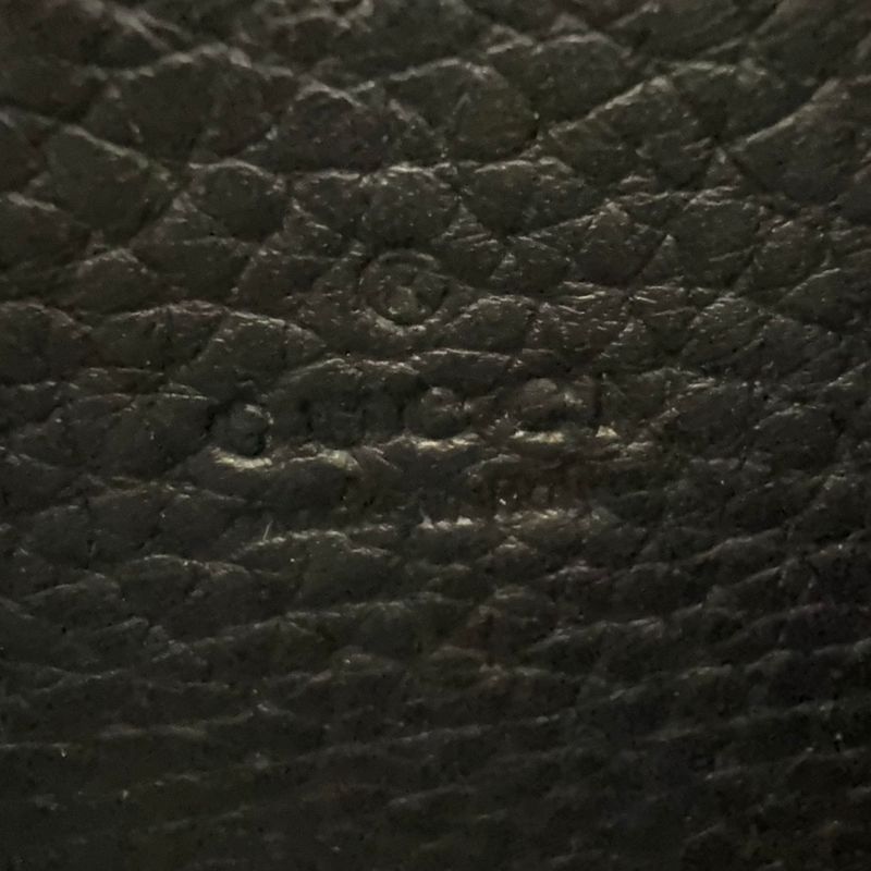 Gucci GG Marmont Chain Shoulder Chain Wallet Leather Black Shoulder Bag Gold