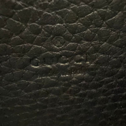 Gucci GG Marmont Chain Shoulder Chain Wallet Leather Black Shoulder Bag Gold