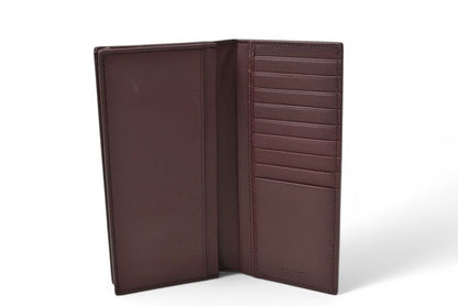 Bottega Veneta Wallet Men's Bottega Veneta Long Wallet Intrecciato Bordeaux