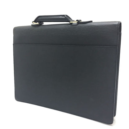 Louis Vuitton Business Bag Serviette Ambassador M54412 Epi Leather Creel Black