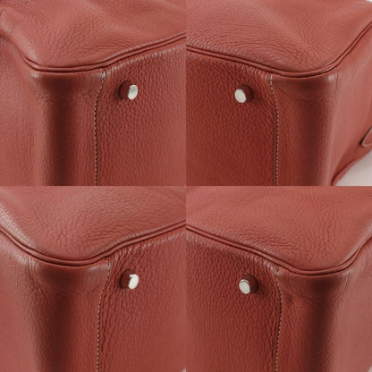 Hermes Lindy 34 2WAY Shoulder Togo Sanguine Orange/silver Hardware □O Ladies