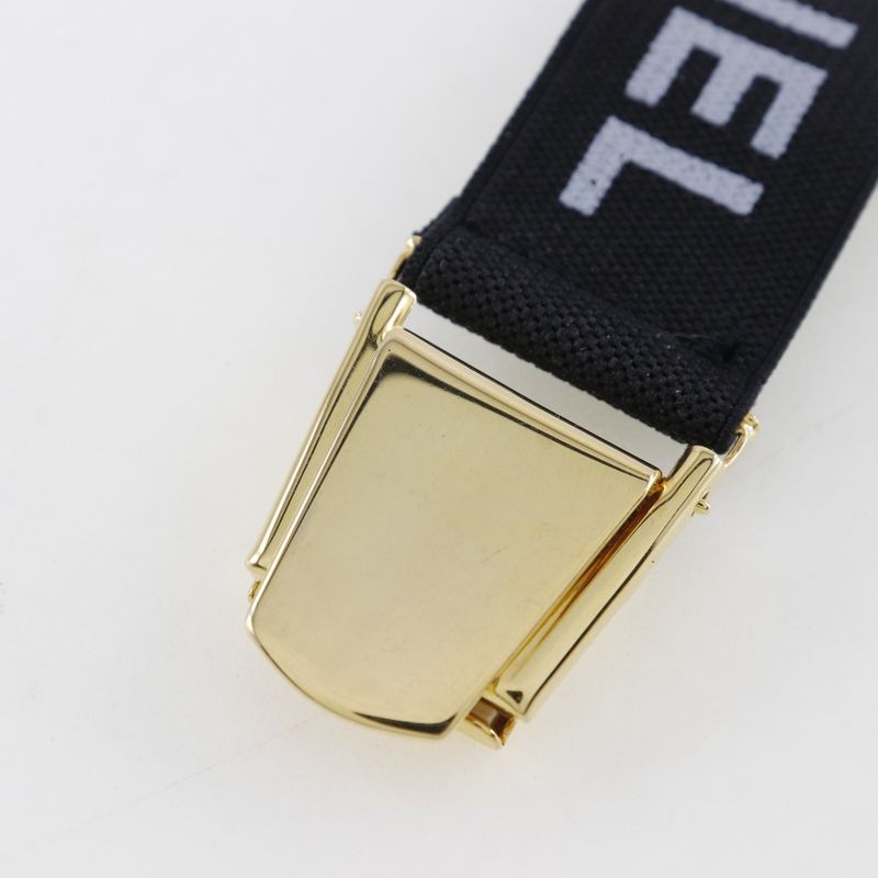 Chanel Armband Clip Logo Rubber And Gold Plated Black Ladies Miscellaneous