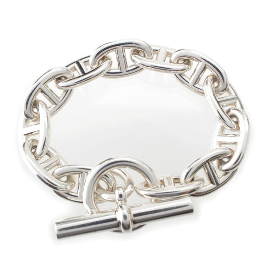 Hermes Chaine D'ancre TGM 12 Pieces Bracelet Accessories Ag925 Silver 1126g