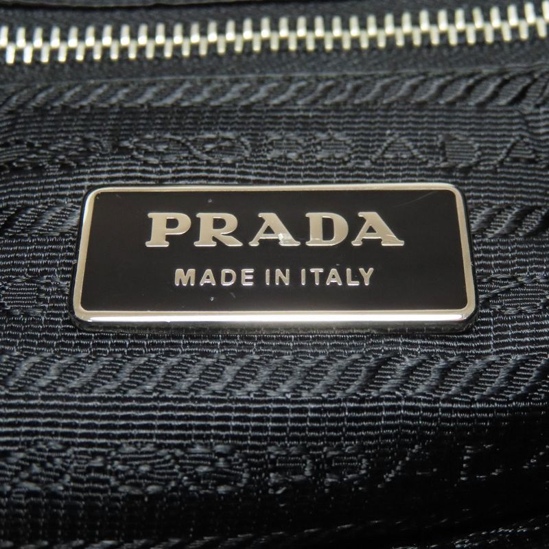 Prada Logo Hardware Shoulder Bag Nylon Women