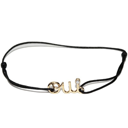 Christian Dior Bracelet 18K Yellow Gold Diamond 1P (003ct) OUI Amour Bracelet