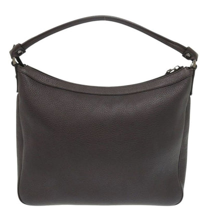 Gucci 293581 One Shoulder Bag Leather Dark Brown Handbag 1175 Gucci